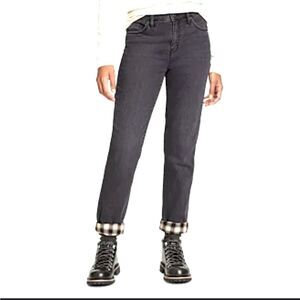 Eddie Bauer Women's Boyfriend Flannel Lined Jeans